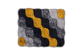 Mijölnir Juego de alfombrillas de baño Circle - Amarillo